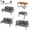 Gartenmöbel Set 7-8 Personen - 6-teilige Gartenlounge Produktbild-Vorschau 4