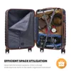 Suitcase Set, Rollkoffer Handgepäck, Kofferset, mit 4 Produktbild-Vorschau 6
