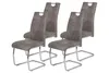 4er Set Esszimmerstuhl Flora II - Bezug Vintage Grau - Produktbild-Vorschau 1
