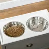 Pawhut PawHut Podnoszona miska do karmienia z szufladą i 2 Podgląd zdjęcia produktu 8