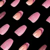 GKA Künstliche Fingernägel rosa Glitter lang 24p G8 zum Produktbild-Vorschau 2