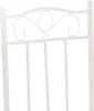 A close-up view of the decorative top of a white metal chair or table. Náhled obrázku produktu