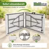 TRUTZHOLM Bierzeltgarnitur 3-teilig klappbar, 1 Tisch & 2 Produktbild-Vorschau 6
