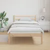 vidaXL Bettrahmen Braun 215,5 x 95,5 x 69,5 cm Massivholz Produktbild-Vorschau 3