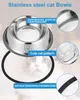 Katzenschüssel Set, 4-teilige, rutschfeste Katzenschüssel, Produktbild-Vorschau 3