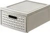 Rotho Schubladenbox Country klein, 8,3 L cappuccino Produktbild-Vorschau 1