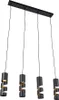 Suspension STREAM noire 4xGU10x10W en métal, dimensions : Voir les images du produit 6
