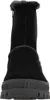 A black boot with a thick sole and fur trim. Produktbild-Vorschau
