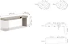 Furniture24 Schreibtisch Link Woow Wo-11 210 X 79 X 55 Cm - Produktbild-Vorschau 3