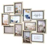 A collage of multiple picture frames arranged in a staggered pattern on a white background. Podgląd zdjęcia produktu