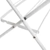 Close-up view of the joints and frame of a white drying rack. Podgląd zdjęcia produktu