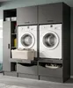 Waschmaschinenschrank "Flexy" in grau Set 3-teilig 182 x Produktbild-Vorschau 1