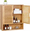 Relaxdays Hängeschrank Bad, 3 Fächer, HBT: 66 x 59 x 21 cm, Produktbild-Vorschau 1