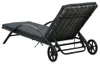 vidaXL Sonnenliegen mit Tisch Poly Rattan Anthrazit Produktbild-Vorschau 5