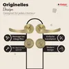 A marketing image showcasing door handles with text highlighting features and benefits. Produktbild-Vorschau