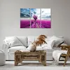 Bild auf Leinwand - Leinwandbild - Heidefeld Baum Wolken Produktbild-Vorschau 6