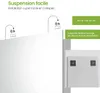 S'AFIELINA Miroir de salle de bain avec étagère 70 × 50 × Voir les images du produit 3