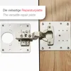 SOTECH Topfband Reparaturplatte – 90 x 90 mm, Edelstahl (2 Produktbild-Vorschau 2