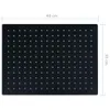 A black rectangular showerhead with dimensions indicated. Anteprima dell’immagine prodotto