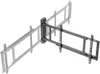 A dark gray TV wall mount is shown extended from a wall mount base. Faint outlines of the mount in different positions are visible in the background. Produktbild-Vorschau