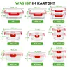 NutriChef set van glazen voorraadpotten – rood: 12 glazen Productafbeelding-voorbeeld 7