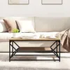vidaXL Couchtisch Artisan-Eiche 90 x 50 x 40 cm Produktbild-Vorschau 4