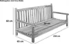 3-Sitzer Gartenschaukel Susana, hängende Bank 150 cm, Produktbild-Vorschau 6