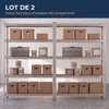 IvoQ Étagères de rangement lot de 2 – 180 x 90 x 40 cm – Voir les images du produit 2