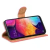 A red flip case for a smartphone is shown open, displaying the phone's screen. Produktbild-Vorschau