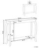 BELIANI Konsolentisch Weiß 30 x 100 cm MDF Tischplatte Produktbild-Vorschau 3