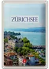 Blechschild Reise 20x30cm Schweiz Zürichsee Wald Stadt Produktbild-Vorschau 1