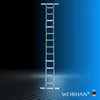 WORHAN Leiter 410 cm Aluminium Teleskopleiter Klappleiter Produktbild-Vorschau 7