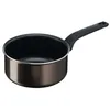 A single black and brown saucepan with a black handle is shown against a white background. Voir les images du produit