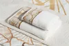Ręcznik 50x90 Luna 3 białe liście miłorzębu 500g/2 frotte Podgląd zdjęcia produktu 8