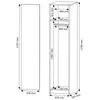 Šatníková skriňa 42 cm x 55 cm s dverami FRAMIRE U-42, Náhľad obrázku produktu 7