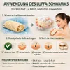 Luffa Waschschwamm 4er Set – Natürlicher Badeschwamm aus Produktbild-Vorschau 3