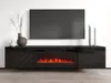 MIRJAN24 TV-Lowboard Luxe mit Kamin, zwei Drehtüren, Produktbild-Vorschau 8