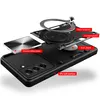 An exploded view of a phone case with labels pointing out its components. Produktbild-Vorschau