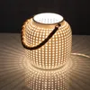 Tischleuchte, Keramik, Weiss, H 20 cm Produktbild-Vorschau 9