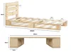 sunnypillow 80x200 cm Palettenbett mit Kopfteil Holzbett Produktbild-Vorschau 4