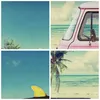 Bild auf Leinwand - Leinwandbild - Auto Surfbrett Strand Produktbild-Vorschau 8