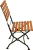 A single wooden and metal folding chair is shown against a white background. Produktbild-Vorschau