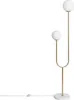 Stehlampe aus Metall und Glas Moonlight Brass 2 Strahler Produktbild-Vorschau 1