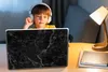MuchoWow® Laptop Aufkleber Sticker Cover Marmor - Schwarz - Produktbild-Vorschau 3