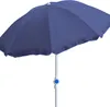 Sonnenschirm rund Ø2m blau Polyester knickbar UV Schutz Produktbild-Vorschau 1