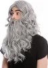 WIG ME UP Perücke Bart Wikinger Barbar Grau 90760-A+B-ZA68E Produktbild-Vorschau 3