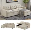 Sofa L-Form Vitalispa Campina Beige 226 x 163 cm mit Produktbild-Vorschau 2