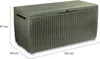 Dmora Cassapanca Outdoor Burlington 53.5x123x57h cm Verde, Anteprima dell’immagine prodotto 3