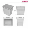 ninka Inneneimer 17 Liter hellgrau 306 x 230 x 310 mm Produktbild-Vorschau 3