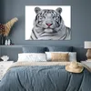 MuchoWow® Poster Tiger - Weiß - Tiere 120x90 cm - Wandbild Produktbild-Vorschau 4